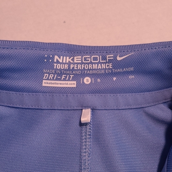 Nike Golf Tour Performance Dri-Fit Powder Blue Sleeveless Polo Woman's Small - Picture 6 of 9